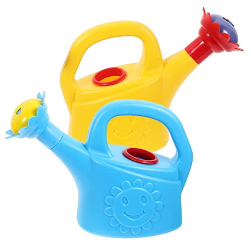 NOLITOY 2 Stück Mini-Gießkanne giesskanne kindergiesßkanne -Strand-Set Anlage sprühen Babybadewanne Strand Gießkanne gießen Topf Plastik Blue von NOLITOY