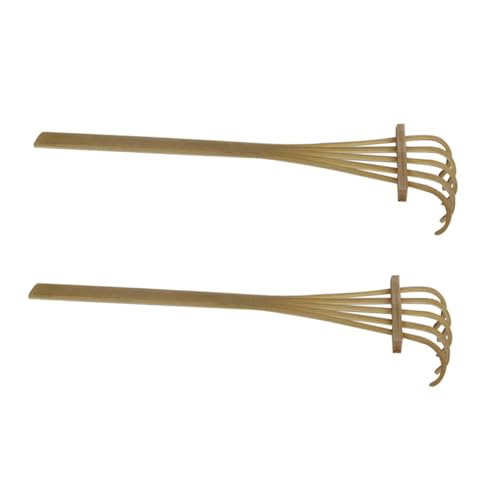 NOLITOY 2 Stück Mini Zen Garden Rake Teiliges aus Bambus Miniatur Sandspielzeug für Sandkasten Dekoration Leichtes Realistisches Gartenzubehör für Bonsai und DIY Farmlandschaft NOLITOY 2 Stück Mini Zen Garden Rake Teiliges aus Bambus Miniatur Sandspielzeug für Sandkasten Dekoration Leichtes Realistisches Gartenzubehör für Bonsai und DIY Farmlandschaft von NOLITOY