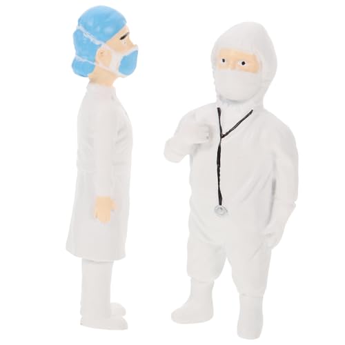 NOLITOY 2 Stück Miniatur Ärztefiguren Teilig Bemalt aus Hochwertigem Material Vielseitig für Sandtisch Mikro Landschaft und Puppenhaus Dekoration Detailreiche Mini Menschen Modelle für NOLITOY 2 Stück Miniatur Ärztefiguren Teilig Bemalt aus Hochwertigem Material Vielseitig für Sandtisch Mikro Landschaft und Puppenhaus Dekoration Detailreiche Mini Menschen Modelle für von NOLITOY
