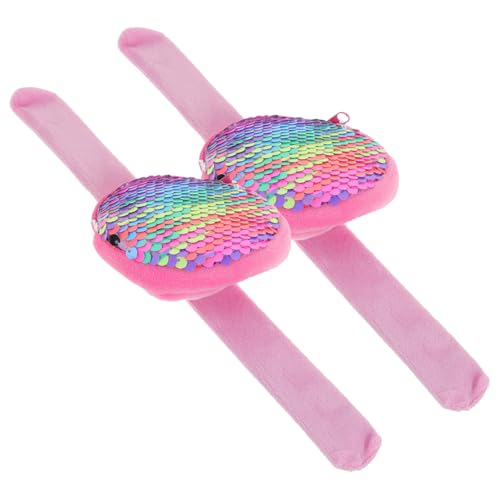 NOLITOY 2 Stück Party Slap Wristbands mit Münzgeldbörse Armband Praktische Bunte Klatscharmbänder für Jungen und Mädchen Sicher und Leicht Anzulegen NOLITOY 2 Stück Party Slap Wristbands mit Münzgeldbörse Armband Praktische Bunte Klatscharmbänder für Jungen und Mädchen Sicher und Leicht Anzulegen von NOLITOY