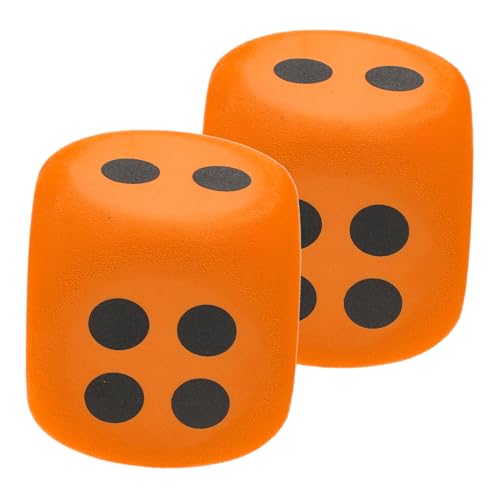 NOLITOY 2 Stück Schaumstoffwürfel Riesige Schaumstoffwürfel Große Schaumstoffwürfel Große Bastel Und Sammelwürfel Große Spielwürfel Große Zahlen Jumbo Farbig Kinderparty Für von NOLITOY