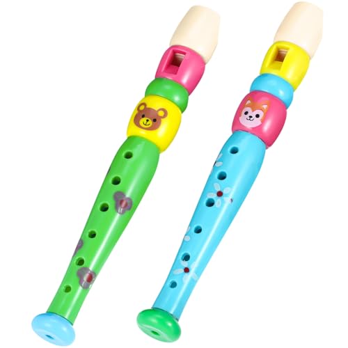 NOLITOY 2 Stück Sechslochklarinette Musikspielzeug Vorschulkinder Blockflöteninstrument Für Kinderinstrument Bildung Musikinstrumente Kleinkinder Kunststoff Zufällige Farbe von NOLITOY