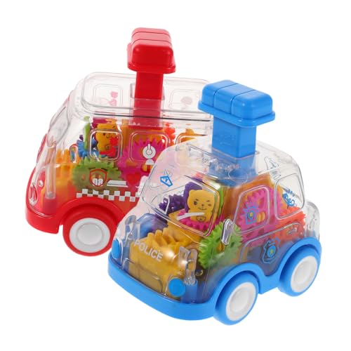 NOLITOY 2 Stück Spielzeugauto Transparentes Auto mit Farbigen Zahnrädern Druckfunktion Reibungsantrieb für Kleinkinder Montessori Lernspielzeug Langlebig Sicher NOLITOY 2 Stück Spielzeugauto Transparentes Auto mit Farbigen Zahnrädern Druckfunktion Reibungsantrieb für Kleinkinder Montessori Lernspielzeug Langlebig Sicher von NOLITOY