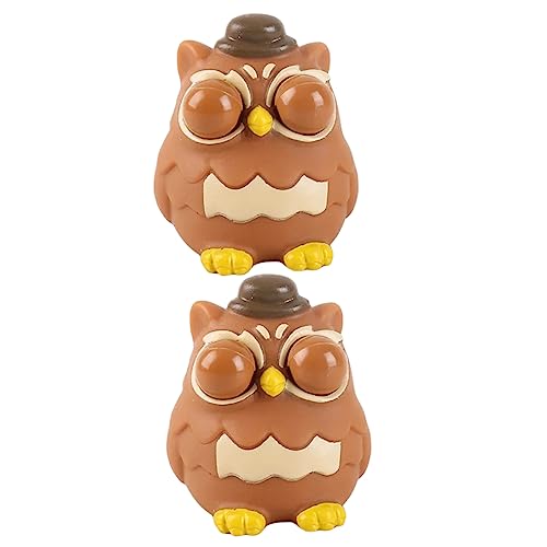 NOLITOY 2 Stück Stressabbau Eule Elastisch Druckspielzeug Squeeze Toy Partygeschenk Lustiges Antistress Für Erwachsene NOLITOY 2 Stück Stressabbau Eule Elastisch Druckspielzeug Squeeze Toy Partygeschenk Lustiges Antistress Für Erwachsene von NOLITOY