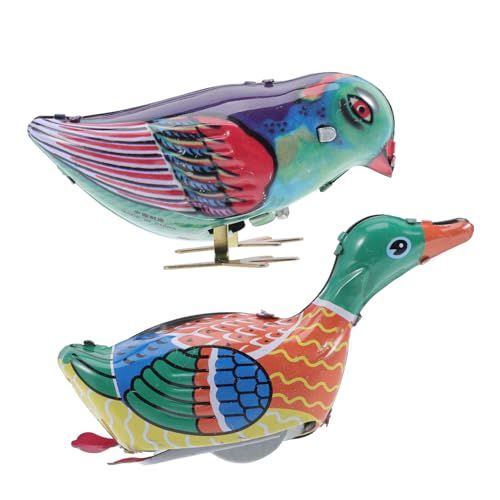 NOLITOY 2 Stück Teiliges Blechspielzeug Aufziehspielzeug Magpie Ente Metallspielzeug Langlebig ohne Batterie Niedlich Dekoration Spaßig NOLITOY 2 Stück Teiliges Blechspielzeug Aufziehspielzeug Magpie Ente Metallspielzeug Langlebig ohne Batterie Niedlich Dekoration Spaßig von NOLITOY