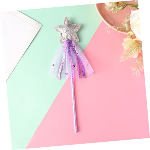 NOLITOY 2 Stück Teiliges Feenstab Fünfzackigem Stern Farbenfrohe Feenstäbe in Violett und Gold für Kindergeburtstag Cosplay Halloween und Fotorequisiten NOLITOY 2 Stück Teiliges Feenstab Fünfzackigem Stern Farbenfrohe Feenstäbe in Violett und Gold für Kindergeburtstag Cosplay Halloween und Fotorequisiten von NOLITOY
