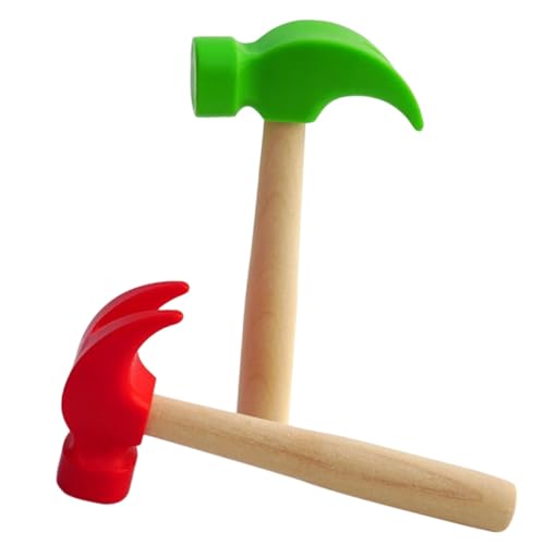 NOLITOY 2 Stück Teiliges Hammer Leichter Holzklopfer Fördert Greif Hand Auge koordination Robustes Pounding Toy für Junge Mädchen und Kleinkinder für Spiel und Lernspaß von NOLITOY