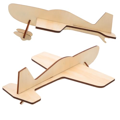 NOLITOY 2 Stück Teiliges Holzflugzeug DIY Puzzle für Handgefertigtes Modellflugzeug Bausatz Fördert Kreativität und Hand Auge koordination Geburtstagsgeschenk für Junge Bastler NOLITOY 2 Stück Teiliges Holzflugzeug DIY Puzzle für Handgefertigtes Modellflugzeug Bausatz Fördert Kreativität und Hand Auge koordination Geburtstagsgeschenk für Junge Bastler von NOLITOY
