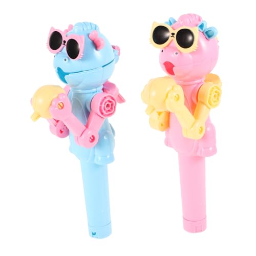 NOLITOY 2 Stück Teiliges Lollipop Roboter Kreativer Candy Holder aus Hochwertigem Material Niedliches Dinosaurier Roboter Design in Blau und Leicht und Praktisch für Party und Festival NOLITOY 2 Stück Teiliges Lollipop Roboter Kreativer Candy Holder aus Hochwertigem Material Niedliches Dinosaurier Roboter Design in Blau und Leicht und Praktisch für Party und Festival von NOLITOY