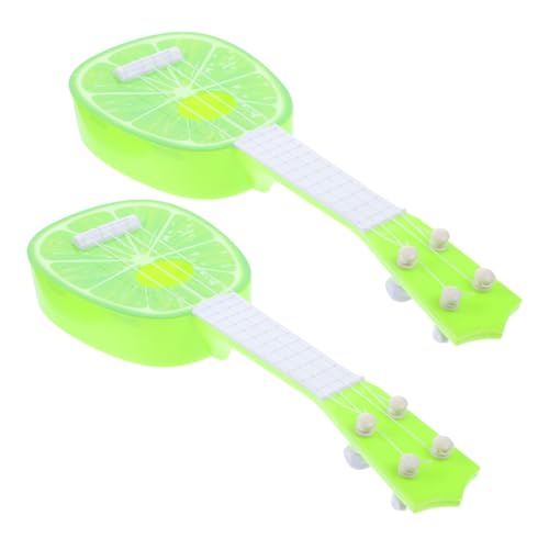 NOLITOY 2 Stück Teiliges Mini Gitarren Früchte Design Pädagogisches Lernspielzeug aus Robustem Kunststoff Abrieb und Ölresistent für Kleinkinder und Vorschulkinder zum Musikalischen NOLITOY 2 Stück Teiliges Mini Gitarren Früchte Design Pädagogisches Lernspielzeug aus Robustem Kunststoff Abrieb und Ölresistent für Kleinkinder und Vorschulkinder zum Musikalischen von NOLITOY