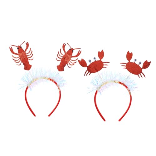 NOLITOY 2 Stück Teiliges Party Haarreifen mit Kreativen Hummer Krabben motiven Leichtes Bequemes Haarschmuck Karneval Fasching Kostümparty und Festliche Anlässe NOLITOY 2 Stück Teiliges Party Haarreifen mit Kreativen Hummer Krabben motiven Leichtes Bequemes Haarschmuck Karneval Fasching Kostümparty und Festliche Anlässe von NOLITOY