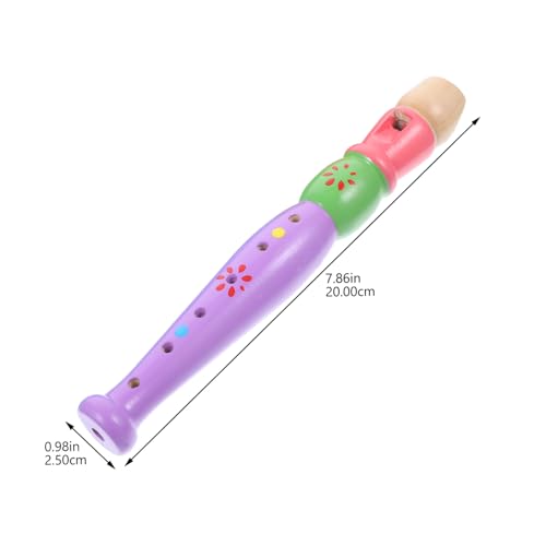 NOLITOY 2 Stück Teiliges Piccolo Blockflöte Musikinstrument zur Musikalischen Früherziehung Leicht Kompakt Geeignet für Jungen und Mädchen Geschenkidee Zufällige Farbe Zufällige Farbe von NOLITOY
