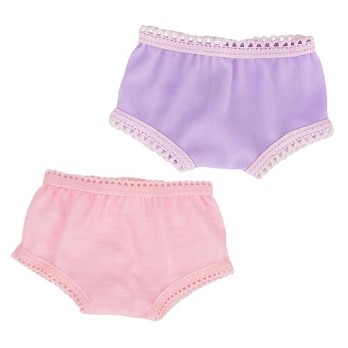 NOLITOY 2 Stück Teiliges Puppenunterwäsche Kleine Doll Panties aus Elastischem Material Puppen Waschbare Puppenunterhosen als Doll Costume Decor Zubehör NOLITOY 2 Stück Teiliges Puppenunterwäsche Kleine Doll Panties aus Elastischem Material Puppen Waschbare Puppenunterhosen als Doll Costume Decor Zubehör von NOLITOY
