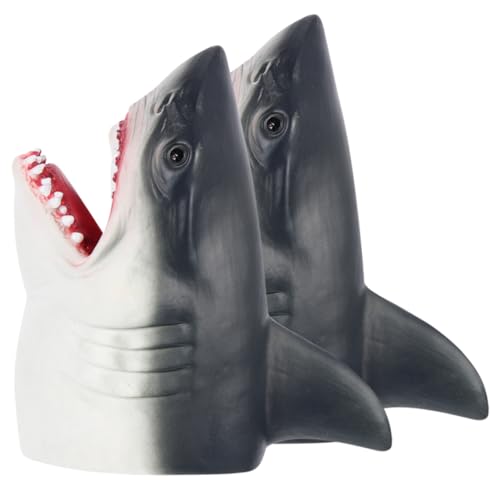 NOLITOY 2 Stück Teiliges Realistisches Fingerpuppenspielzeug Dekorative Handpuppen für Pädagogisches DIY Shark Toy Fördert Fantasie Kommunikation und Eltern Junge Mädchen bindung von NOLITOY