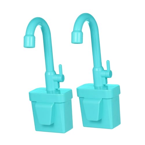 NOLITOY 2 Stück Teiliges Wasserhahn für Kinderspüle Realistisches Fließendes Wasser Kompatibles Zubehör für Küchenspielzeug Fördert Fantasie und Interaktives von NOLITOY