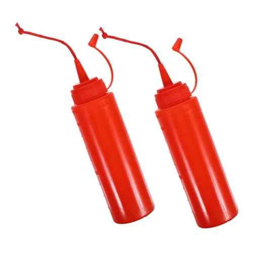 NOLITOY 2 Stück Tomatensauceflaschenspielzeug Kniffliges Mund Ketchup Streich Flasche Simulation Einer Ketchup-Flasche Quetschen Gefälscht Ketchup Squeeze Flasche Whoopee Abs Rot von NOLITOY