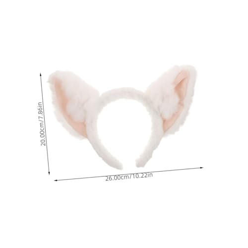 NOLITOY 2 Stück Weiße Fuchsohren Stirnband aus Weichem Kunstfell Elastisch und Rutschfest für Halloween Karneval Cosplay Partyaccessoire für Erwachsene NOLITOY 2 Stück Weiße Fuchsohren Stirnband aus Weichem Kunstfell Elastisch und Rutschfest für Halloween Karneval Cosplay Partyaccessoire für Erwachsene von NOLITOY