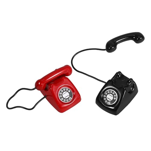 NOLITOY Pädagogisches Mini-Telefon Spielzeug Metallmaterial Miniatur Puppentelefon Für Jungen Und Mädchen von NOLITOY