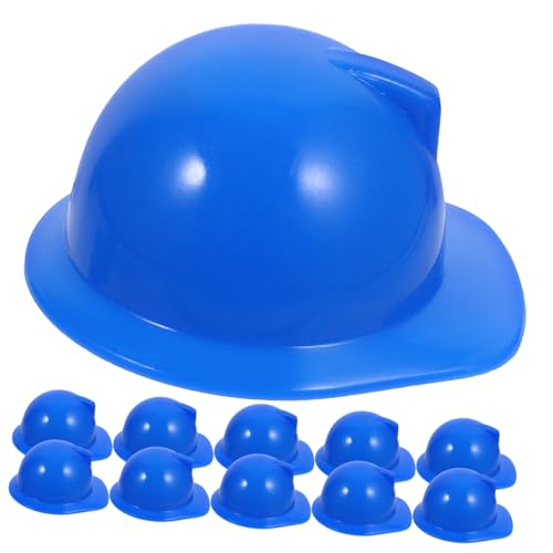 NOLITOY 20 Stck Miniatur Puppen Helme Sicherheitshelme für Puppen Mini Hard Hats für Rollenspiele und Bastelprojekte Niedliche Accessoires für Puppenoutfits von NOLITOY