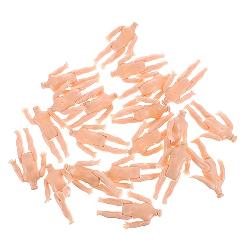 NOLITOY 20 Stück Mini Puppen Zubehör Kunststoff Körper für DIY Puppen Kreatives Bastelmaterial für Leicht und Tragbar für Bastelprojekte Hochwertige Verarbeitung für Ansprechendes Design von NOLITOY