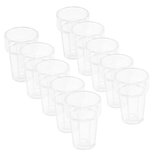 NOLITOY 20 Stück Mini -wasserbechermodell Miniatur Drinnen Kindergarten Klein Trinken Mini-tassen Künstlicher Wasserbecher Minitasse Für Puppen Mini-trinkbecher Mini-wasserbecher Abs von NOLITOY