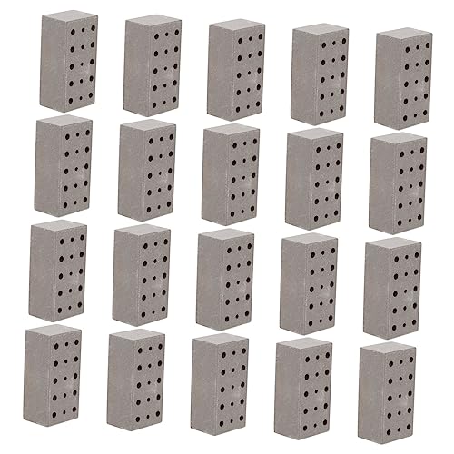 NOLITOY 20 Stück Miniatur Ziegelsteine für DIY Modellbau Simulation für Puppenhaus Diorama und Garten Dekoration Handgemachte Praktische Bricks zur Gestaltung von Szenen NOLITOY 20 Stück Miniatur Ziegelsteine für DIY Modellbau Simulation für Puppenhaus Diorama und Garten Dekoration Handgemachte Praktische Bricks zur Gestaltung von Szenen von NOLITOY