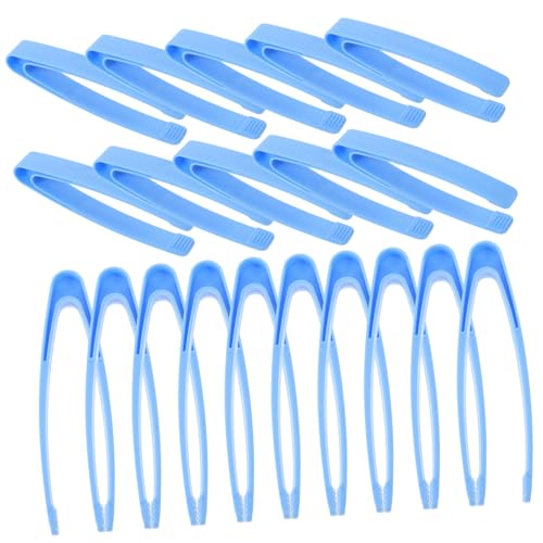 NOLITOY 20 Stück Pinzettenspielzeug Sammelalbum fangen Lernspielzeug für Kleinkinder Herstellung groß Vor Pinzetten Experimentelle Pinzette Zähltraining Plastik Blue von NOLITOY