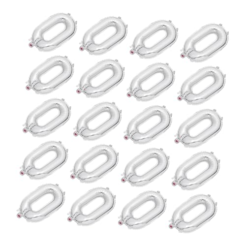 NOLITOY 20 Stück Teiliges Aluminium Folienballon Silberne Partydekoration Langlebig Wiederverwendbar Geburtstagsfreundlich für Bars Familienfeiern Sichere und Robuste Ballon Deko NOLITOY 20 Stück Teiliges Aluminium Folienballon Silberne Partydekoration Langlebig Wiederverwendbar Geburtstagsfreundlich für Bars Familienfeiern Sichere und Robuste Ballon Deko von NOLITOY