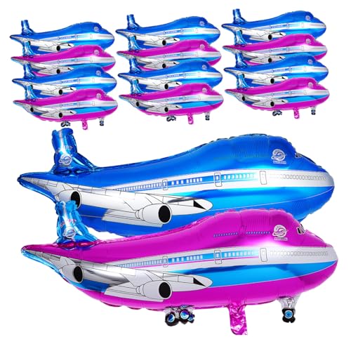 NOLITOY 20 Stück Teiliges Aluminiumfolien Flugzeugform Farbenfrohe Partydeko für Kindergeburtstag Leicht Reißfest Wiederverwendbar für Babyparty und Festveranstaltungen NOLITOY 20 Stück Teiliges Aluminiumfolien Flugzeugform Farbenfrohe Partydeko für Kindergeburtstag Leicht Reißfest Wiederverwendbar für Babyparty und Festveranstaltungen von NOLITOY