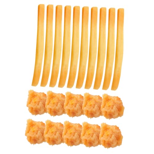 NOLITOY 20 Stück Teiliges Künstliche Französische Pommes Hähnchen Popcorn Realistische Lebensmittelattrappen für Kinderküche Restaurant Dekoration und Foto Requisiten NOLITOY 20 Stück Teiliges Künstliche Französische Pommes Hähnchen Popcorn Realistische Lebensmittelattrappen für Kinderküche Restaurant Dekoration und Foto Requisiten von NOLITOY