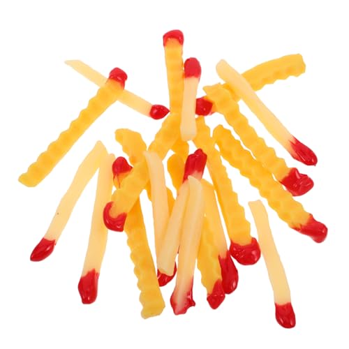 NOLITOY 20 Stück Teiliges Künstliche Pommes Frites mit welliger Struktur und Tomatensauce Realistische Miniatur Lebensmittel Dekoration für Kinderküche Fotorequisite und Party Deko NOLITOY 20 Stück Teiliges Künstliche Pommes Frites mit welliger Struktur und Tomatensauce Realistische Miniatur Lebensmittel Dekoration für Kinderküche Fotorequisite und Party Deko von NOLITOY