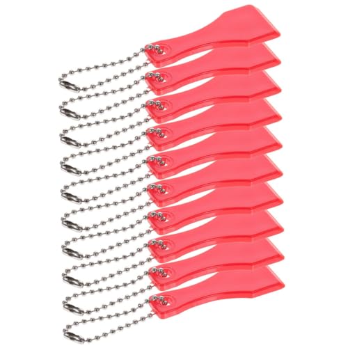 NOLITOY 20 Stück Teiliges Kunststoff schaber Kompakter kratzschaber mit Ergonomischem Griff Tragbarer Schlüsselanhänger Vielseitig für Tickets Aufkleberentfernung und Lotteriekarten von NOLITOY