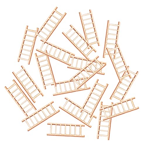 NOLITOY 20 Stück Teiliges Mini Holzleitern DIY Puppenhaus Zubehör Leichte Realistische Miniatur Treppen für Mikro Landschaft Garten Puppen und Bastelprojekte NOLITOY 20 Stück Teiliges Mini Holzleitern DIY Puppenhaus Zubehör Leichte Realistische Miniatur Treppen für Mikro Landschaft Garten Puppen und Bastelprojekte von NOLITOY