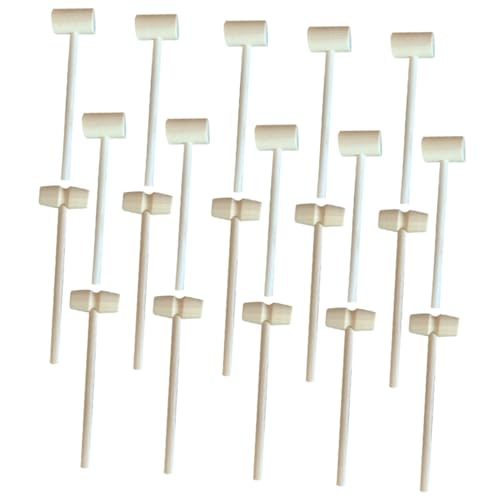 NOLITOY 20 Stück Teiliges Mini Holzspielzeug Glatte Oberfläche Sicheres Mallet Hammer Toy für Vielseitig als Lernspielzeug und Kuchenhammer für DIY Basteln und Kreative Beschäftigung NOLITOY 20 Stück Teiliges Mini Holzspielzeug Glatte Oberfläche Sicheres Mallet Hammer Toy für Vielseitig als Lernspielzeug und Kuchenhammer für DIY Basteln und Kreative Beschäftigung von NOLITOY