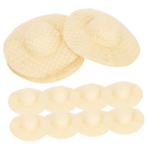 NOLITOY 20 Stück Teiliges Miniatur Papierhüte Handgefertigte Stabile Mini mützchen aus Papier Natürliche für DIY Puppen Partyzubehör und Kleine Puppenköpfe von NOLITOY