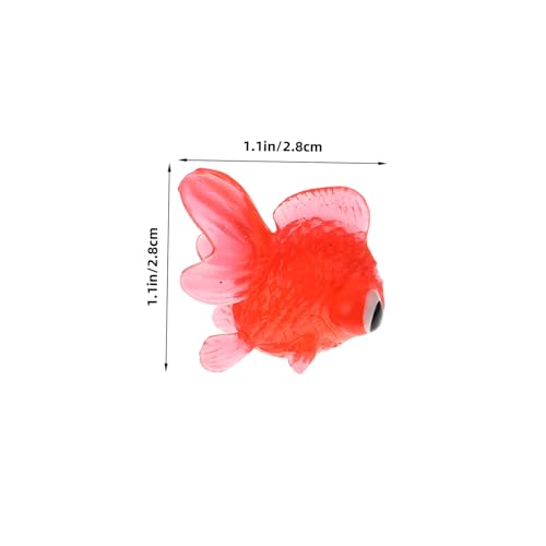 NOLITOY 20 Stück Teiliges Simulierter Goldfisch spielzeuge aus Weichem Transparentem Material Schwimmende Aquarium Ornamente für Sicher und Farbenfroh Farberkennung und NOLITOY 20 Stück Teiliges Simulierter Goldfisch spielzeuge aus Weichem Transparentem Material Schwimmende Aquarium Ornamente für Sicher und Farbenfroh Farberkennung und von NOLITOY
