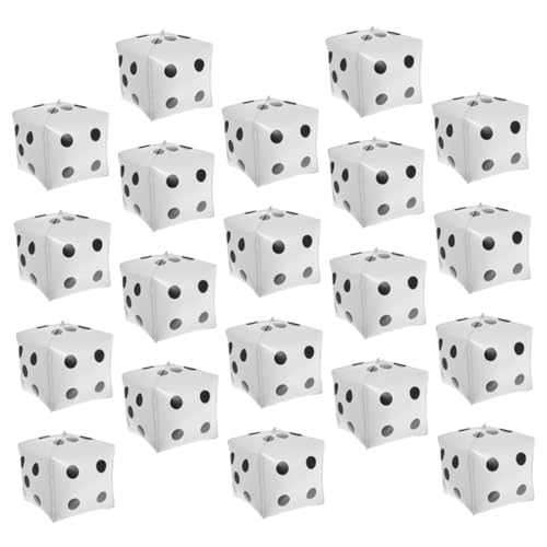 NOLITOY 20 Stück Teiliges Würfel Folienballon Aufblasbare Quadratische Aluminiumfolie für Partydekoration Wiederverwendbar Glänzend Einfache Befestigung für Gaming Abende und von NOLITOY
