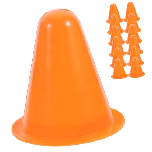 NOLITOY 20 Stück Trainingshütchen für Roller Skating Stapelbare Kunststoff Markierungskegel Stabile Pylonen für Agility und Geschwindigkeitsübungen Leuchtend Orange rutschfeste NOLITOY 20 Stück Trainingshütchen für Roller Skating Stapelbare Kunststoff Markierungskegel Stabile Pylonen für Agility und Geschwindigkeitsübungen Leuchtend Orange rutschfeste von NOLITOY