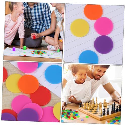 NOLITOY 200 Stück Bunte Kunststoff Spielchips Glatte Kanten Lernzähler für Rechnen Zählen Bingo Spiele Robust Wiederverwendbar für Familienspiele NOLITOY 200 Stück Bunte Kunststoff Spielchips Glatte Kanten Lernzähler für Rechnen Zählen Bingo Spiele Robust Wiederverwendbar für Familienspiele von NOLITOY
