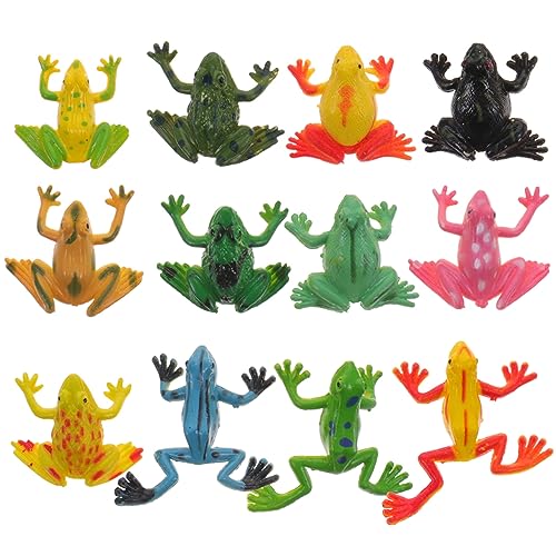 NOLITOY 24 Stück Froschmodell Kleine Frösche Kleine Frösche Simulieren Frösche Frösche Lernspielzeug Frosch Figur Frösche Modelldekoration PVC von NOLITOY