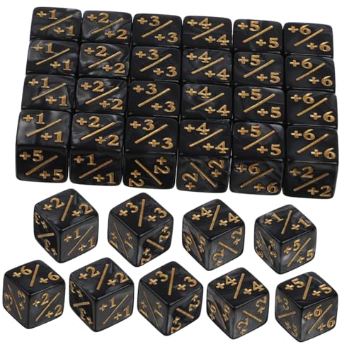 NOLITOY 24 Stück Teiliges Acryl Würfel mit Plus Minus Zeichen Langlebige Spielwürfel für Lernspiele und Brettspiele Farbige Token Würfel für Kartenspiele und Partyspaß NOLITOY 24 Stück Teiliges Acryl Würfel mit Plus Minus Zeichen Langlebige Spielwürfel für Lernspiele und Brettspiele Farbige Token Würfel für Kartenspiele und Partyspaß von NOLITOY