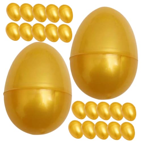 NOLITOY 24 Stück Teiliges Goldene Kunststoff Eier Hohl Eier Nachfüllbare Verpackungsboxen für Süßigkeiten Geburtstags und Hochzeitsdeko Kinderspielzeug NOLITOY 24 Stück Teiliges Goldene Kunststoff Eier Hohl Eier Nachfüllbare Verpackungsboxen für Süßigkeiten Geburtstags und Hochzeitsdeko Kinderspielzeug von NOLITOY