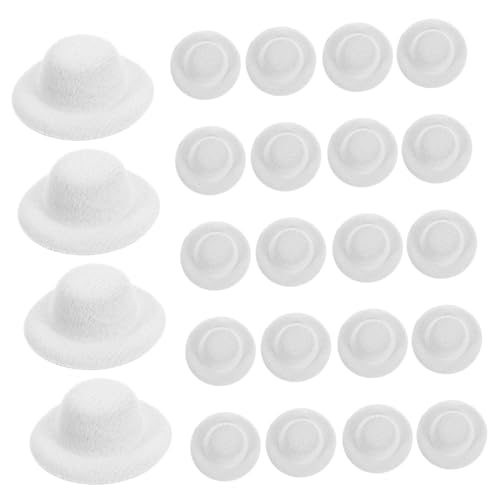 NOLITOY 24 Stück Teiliges Mini Filz-top Hats aus Filz Kleine Bastel Puppenhüte Vielseitige Mini-dekoration für Hochzeiten Weihnachten Geburtstage und Partyveranstaltungen von NOLITOY