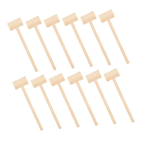 NOLITOY 24 Stück Teiliges Mini Holzhammer Ergonomischer Kleiner Holzschlägel für Kinderfreundlich Glatte Holzoberfläche für Schokoladenknacken DIY Basteln und Partyspiele NOLITOY 24 Stück Teiliges Mini Holzhammer Ergonomischer Kleiner Holzschlägel für Kinderfreundlich Glatte Holzoberfläche für Schokoladenknacken DIY Basteln und Partyspiele von NOLITOY