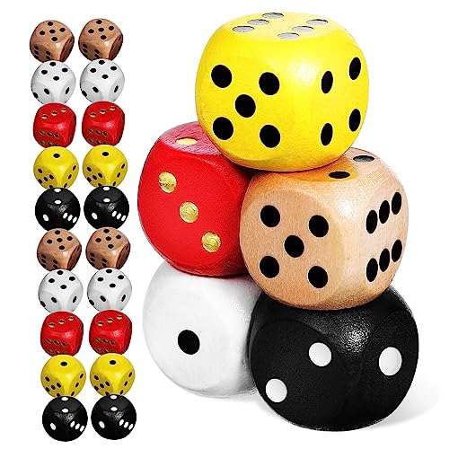 NOLITOY 25 Stück 6 Farbiges Sieb Würfel Abgerundete Ecken Standard-spielwürfel Würfelspiel Tischspielwürfel Spielwürfel Partywürfel Einseitig Lustige Würfel Sechs Polyedrisch Holz NOLITOY 25 Stück 6 Farbiges Sieb Würfel Abgerundete Ecken Standard-spielwürfel Würfelspiel Tischspielwürfel Spielwürfel Partywürfel Einseitig Lustige Würfel Sechs Polyedrisch Holz von NOLITOY