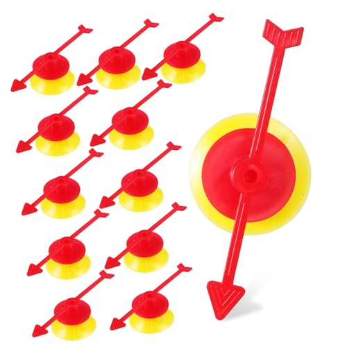 NOLITOY 25 Stück Drehen Sie den Zeiger Plattenspieler Turntable DIY-Zubehör Plastikpfeile Spielpfeile rotieren rotierende Pfeile Lotterierad-Pfeile Spiel Pfeile von NOLITOY