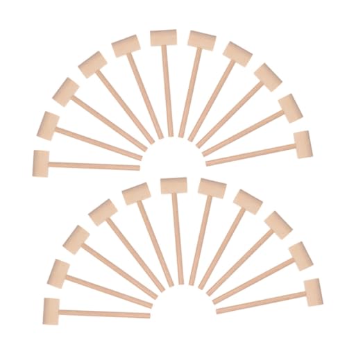 NOLITOY 25 Stück Teiliges Mini Holzhammer für Ergonomisch Geformte Naturholz Mallets für Spielerisches Lernen Basteln und Partyspiele Sicherer Holzspielzeug Hammer für Kinderhände NOLITOY 25 Stück Teiliges Mini Holzhammer für Ergonomisch Geformte Naturholz Mallets für Spielerisches Lernen Basteln und Partyspiele Sicherer Holzspielzeug Hammer für Kinderhände von NOLITOY