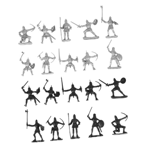 NOLITOY 28 Stück Teiliges Mittelalterliches Soldaten spielset aus Kunststoff Inklusive Soldaten Pferden und Rittern Robustes Kavallerie modellspielzeug für Sicher und Detailreich für NOLITOY 28 Stück Teiliges Mittelalterliches Soldaten spielset aus Kunststoff Inklusive Soldaten Pferden und Rittern Robustes Kavallerie modellspielzeug für Sicher und Detailreich für von NOLITOY