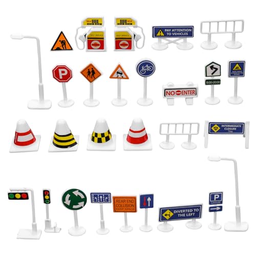 NOLITOY 28 Stück Teiliges Set Verkehrszeichen für DIY Straßenverkehrsmodelle Verkehrserziehung und im Spiel für Kindergärten und Indoor Aktivitäten NOLITOY 28 Stück Teiliges Set Verkehrszeichen für DIY Straßenverkehrsmodelle Verkehrserziehung und im Spiel für Kindergärten und Indoor Aktivitäten von NOLITOY