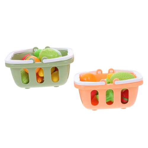 NOLITOY 2Sätze Mini Gemüse und Obstkörbe Handliche Kunststoffkörbe für Lernen Teiliges für Kreative Rollenspiele und Kaufladen Aktivitäten NOLITOY 2Sätze Mini Gemüse und Obstkörbe Handliche Kunststoffkörbe für Lernen Teiliges für Kreative Rollenspiele und Kaufladen Aktivitäten von NOLITOY
